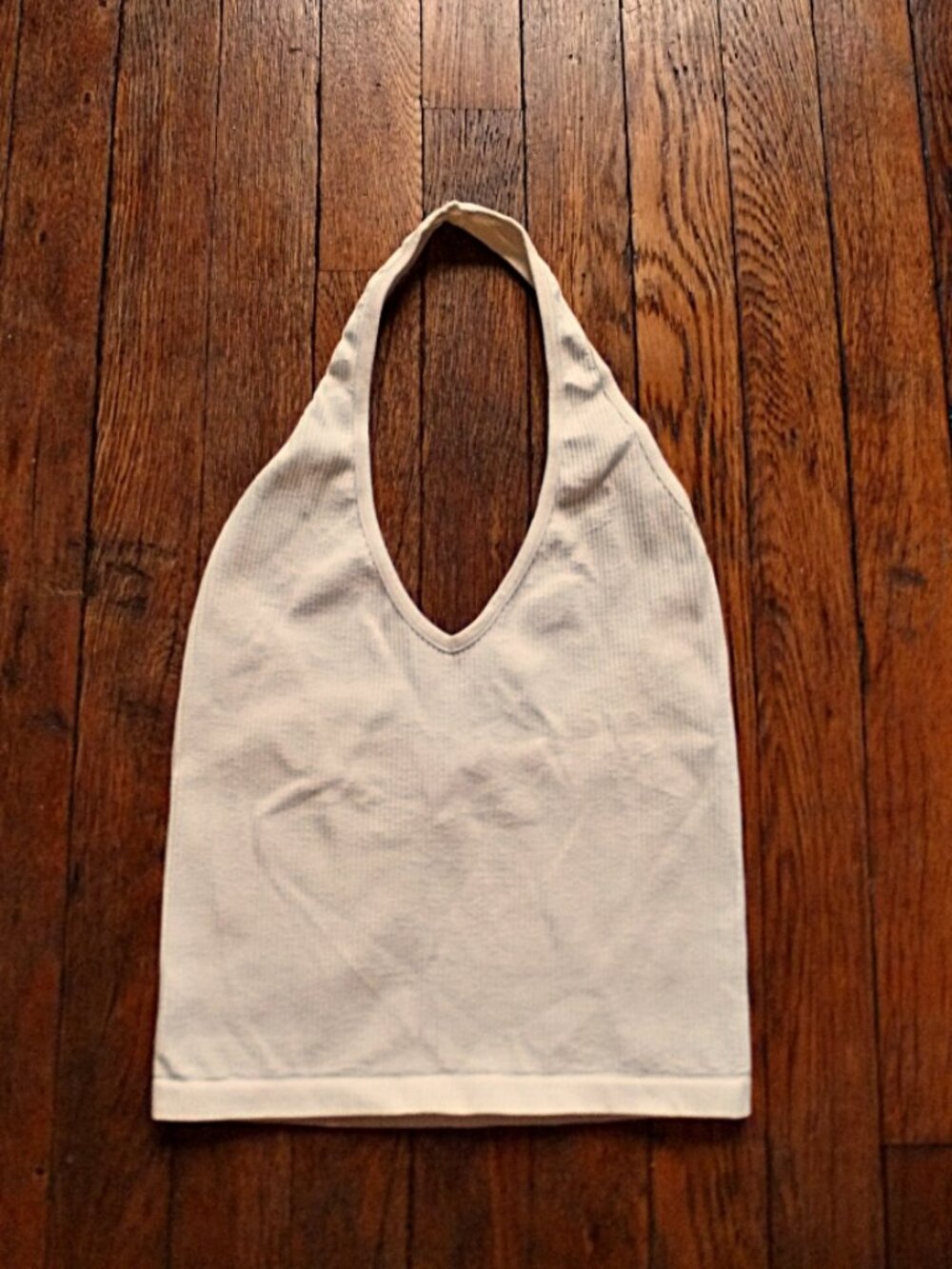 Urban Outfitters Seamless Ribbed Halter Crop Tank Top